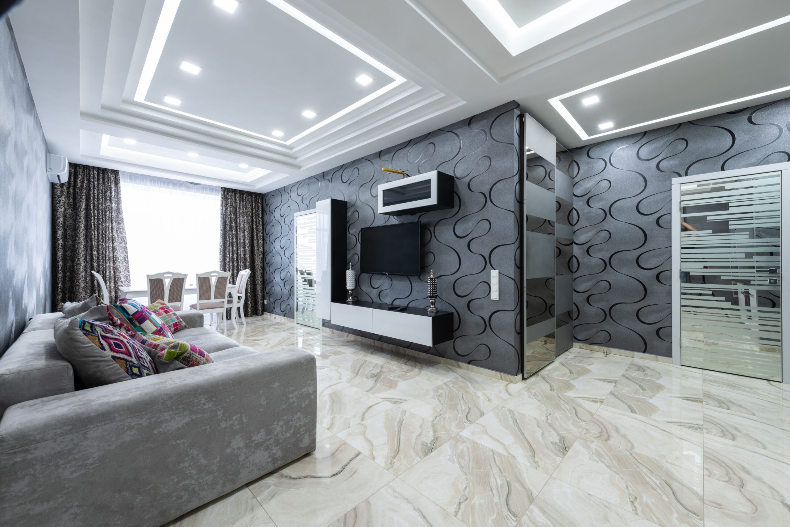 Looking for the best False Ceiling Services Kolkata has to offer? A well-designed false ceiling adds incredible depth, modern elegance, and smart functionality to your home. At InfraLuxury, we design and execute custom POP false ceilings, high-grade gypsum ceiling designs, and seamless integrated LED lighting structures tailored to complement your unique architecture and home décor. Whether you want a minimalist, clean finish or a premium decorative ceiling layout, we deliver top-tier false ceiling services all across West Bengal.